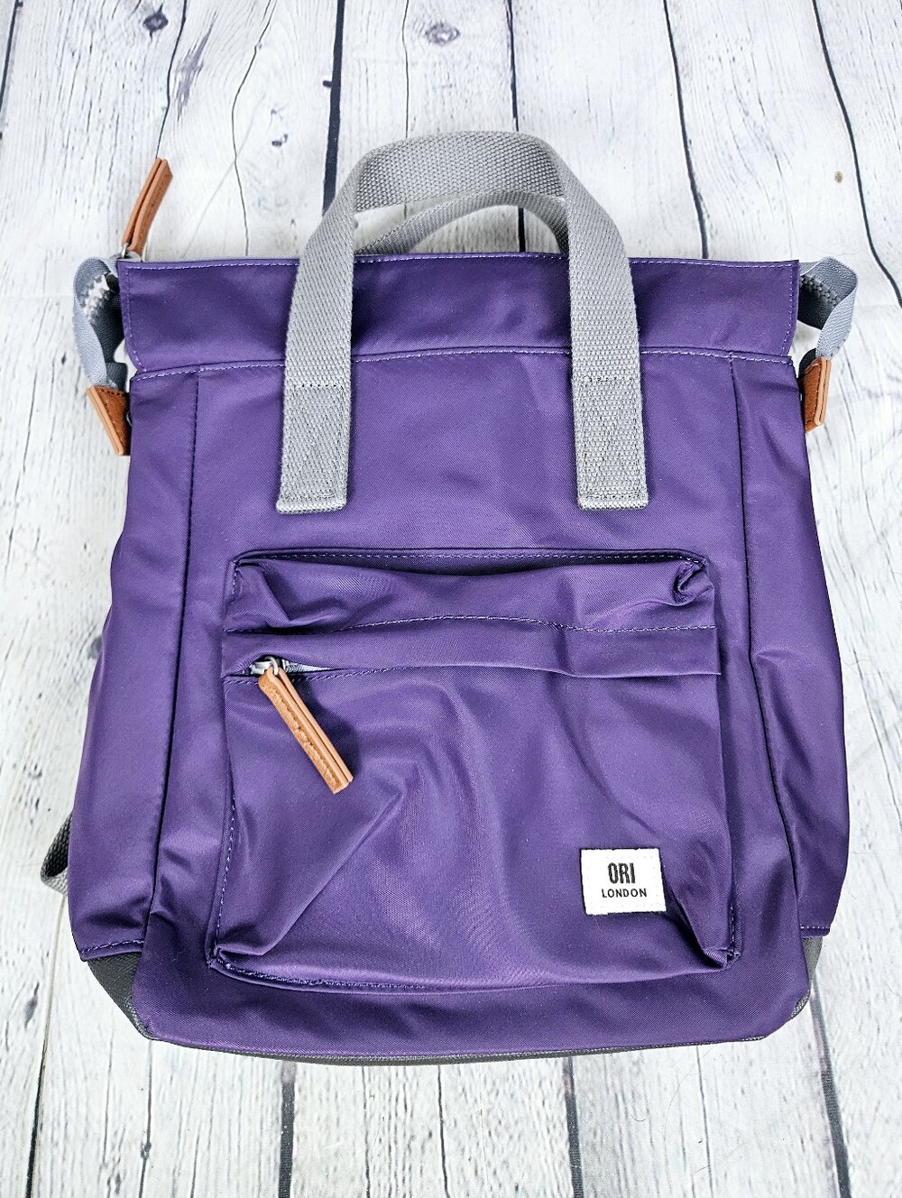 ORI LONDON | Bantry nylon chunky zipper wide-mouth weather resistant backpack